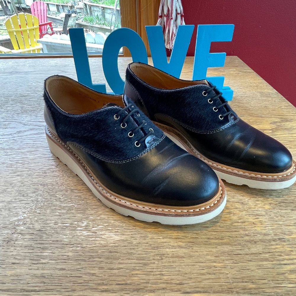 Heschung - Leather Oxford Saddle Shoe - Women